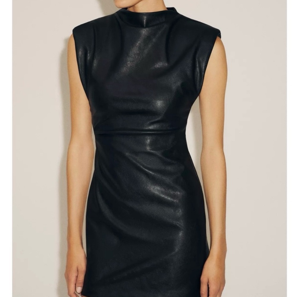 Zara Faux Leather Dress